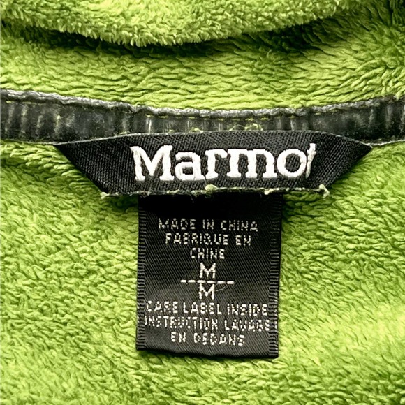 Marmont Green running fleece hoodie size Medium - Picture 3 of 10